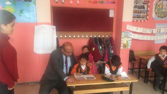 Karakoyunlu İlçe Müdürü Cabbar TURAN okulları ziyaret etti.